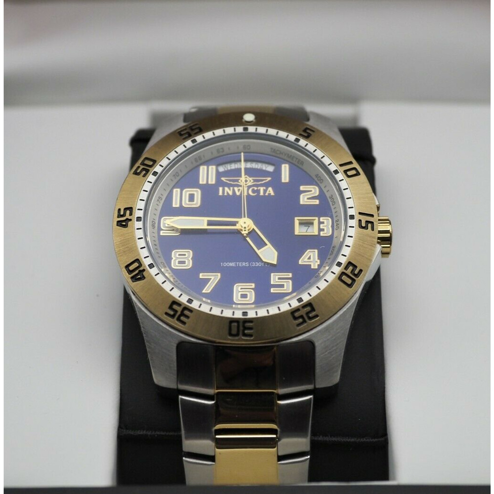 Invicta Men's Specialty Watch Silver/Gold Stainless Steel Water Resistant 5253